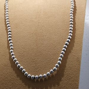 Sterling beaded necklace